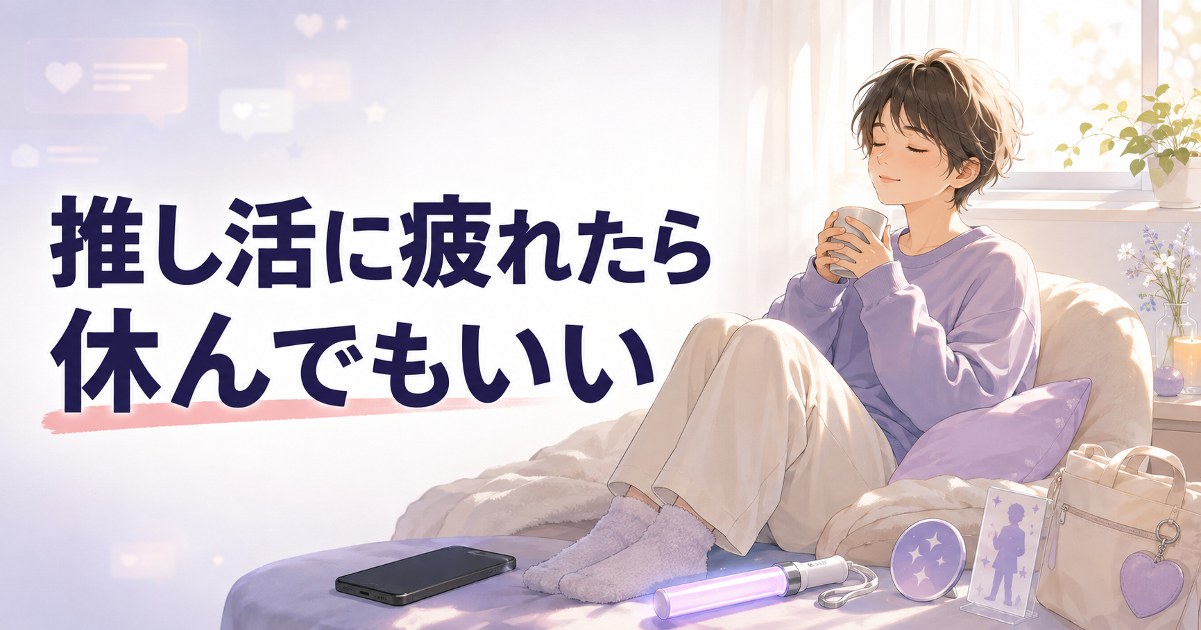 推し活に疲れたのはなぜ？「応援しなきゃ」が苦しい心理と休み方