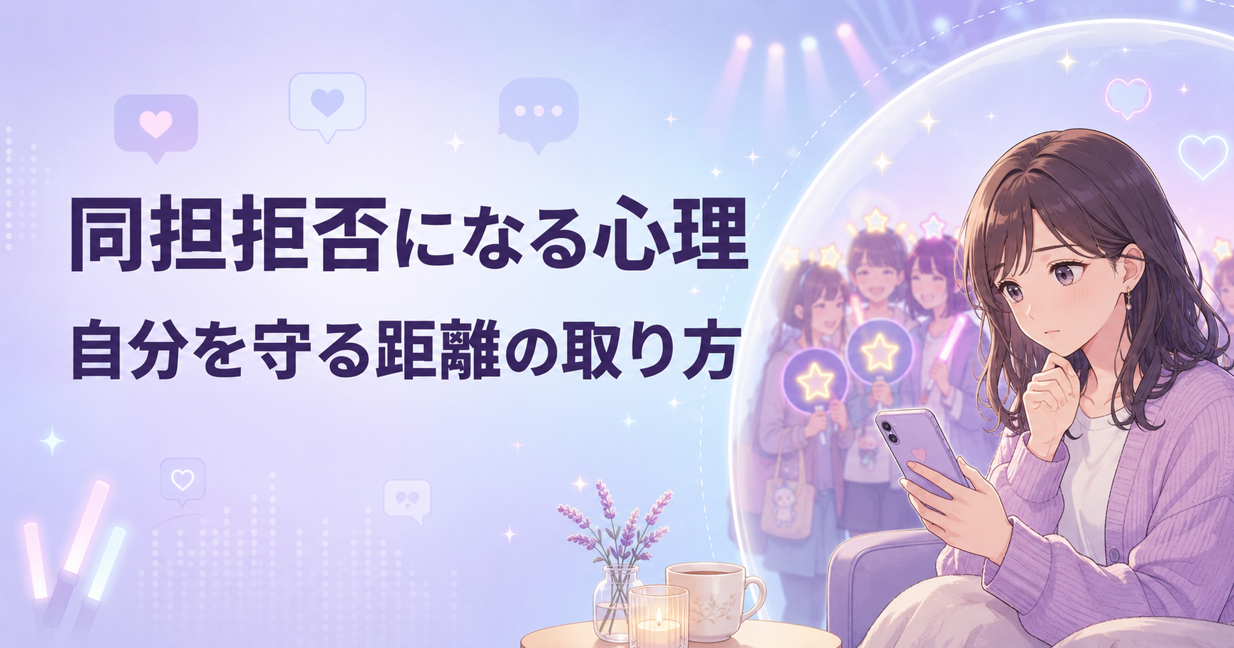 同担拒否になるのはなぜ？同じ推しのファンが苦手な心理と距離の取り方