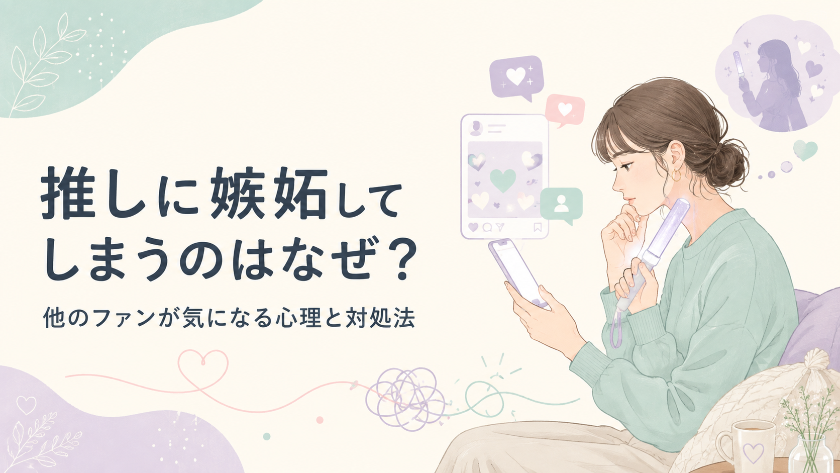 推しに嫉妬してしまうのはなぜ？他のファンが気になる心理と対処法