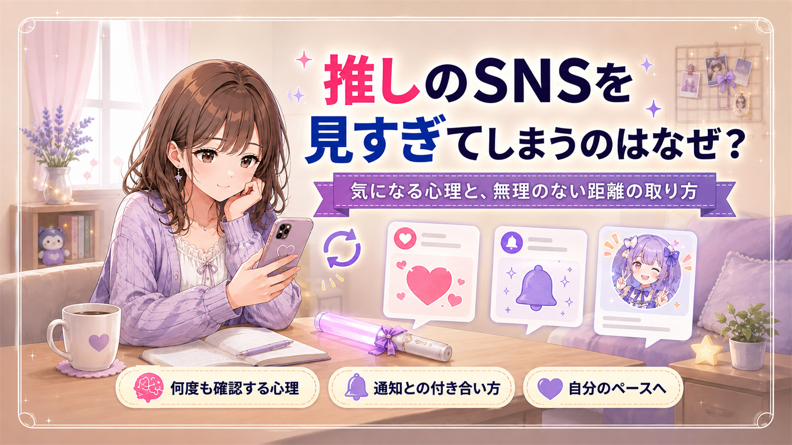 推しのSNSを見すぎてしまうのはなぜ？気になってやめられない心理と距離の取り方