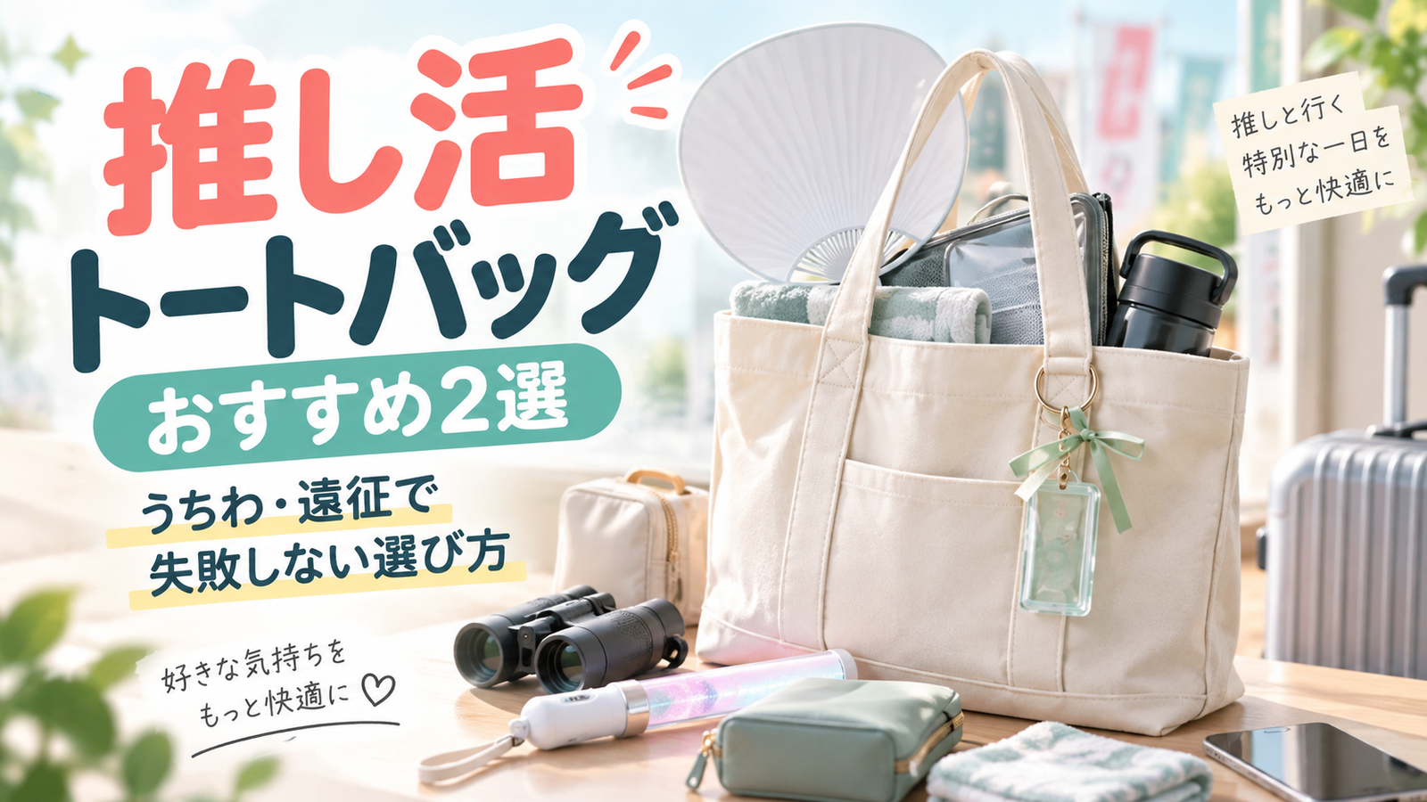 推し活トートバッグおすすめ2選｜うちわ・遠征で失敗しない選び方