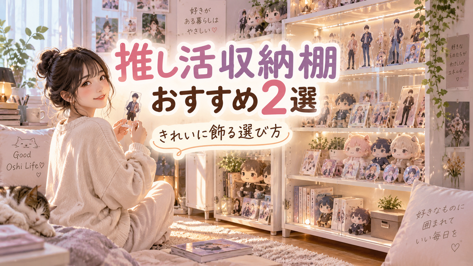 推し活収納棚おすすめ2選｜アクスタ・ぬいをきれいに飾る選び方