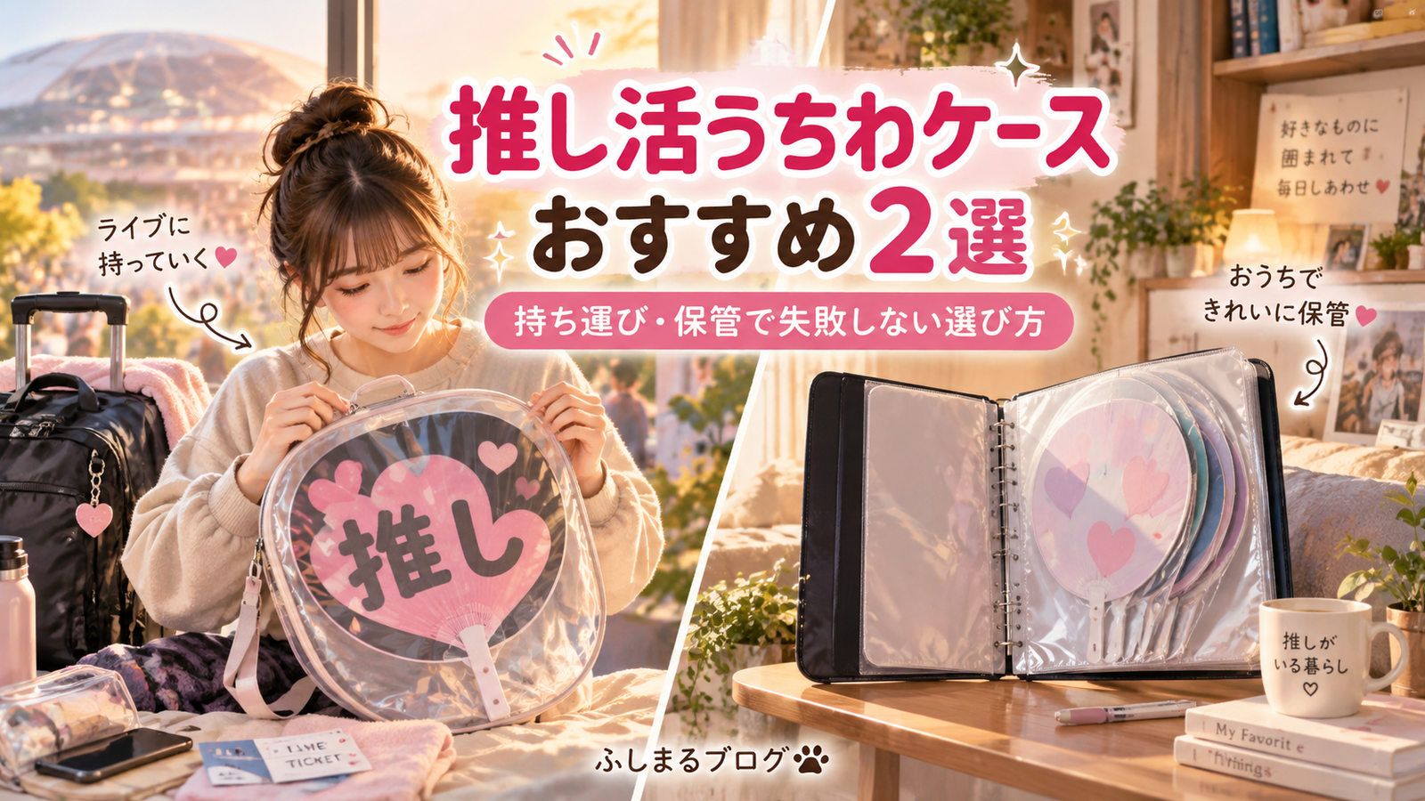 推し活うちわケースおすすめ2選｜持ち運び・保管で失敗しない選び方