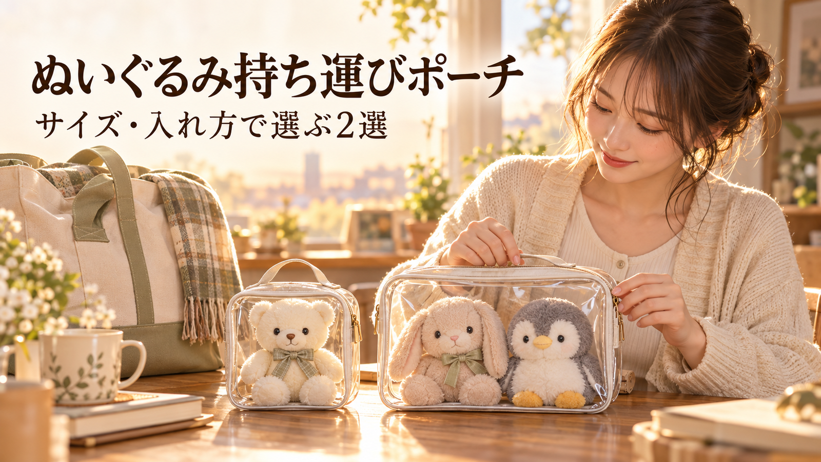 ぬいぐるみ持ち運びポーチおすすめ2選｜サイズ・入れ方で失敗しない選び方