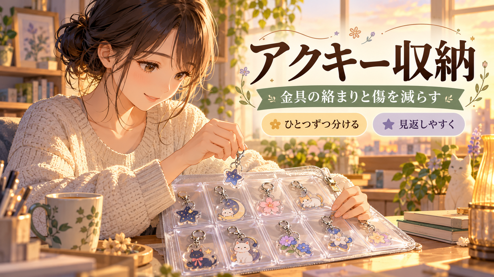 アクキーの収納方法｜金具の絡まりと傷を減らす整理のコツ